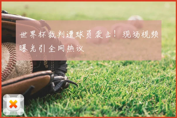 世界杯裁判遭球员袭击!现场视频曝光引全网热议